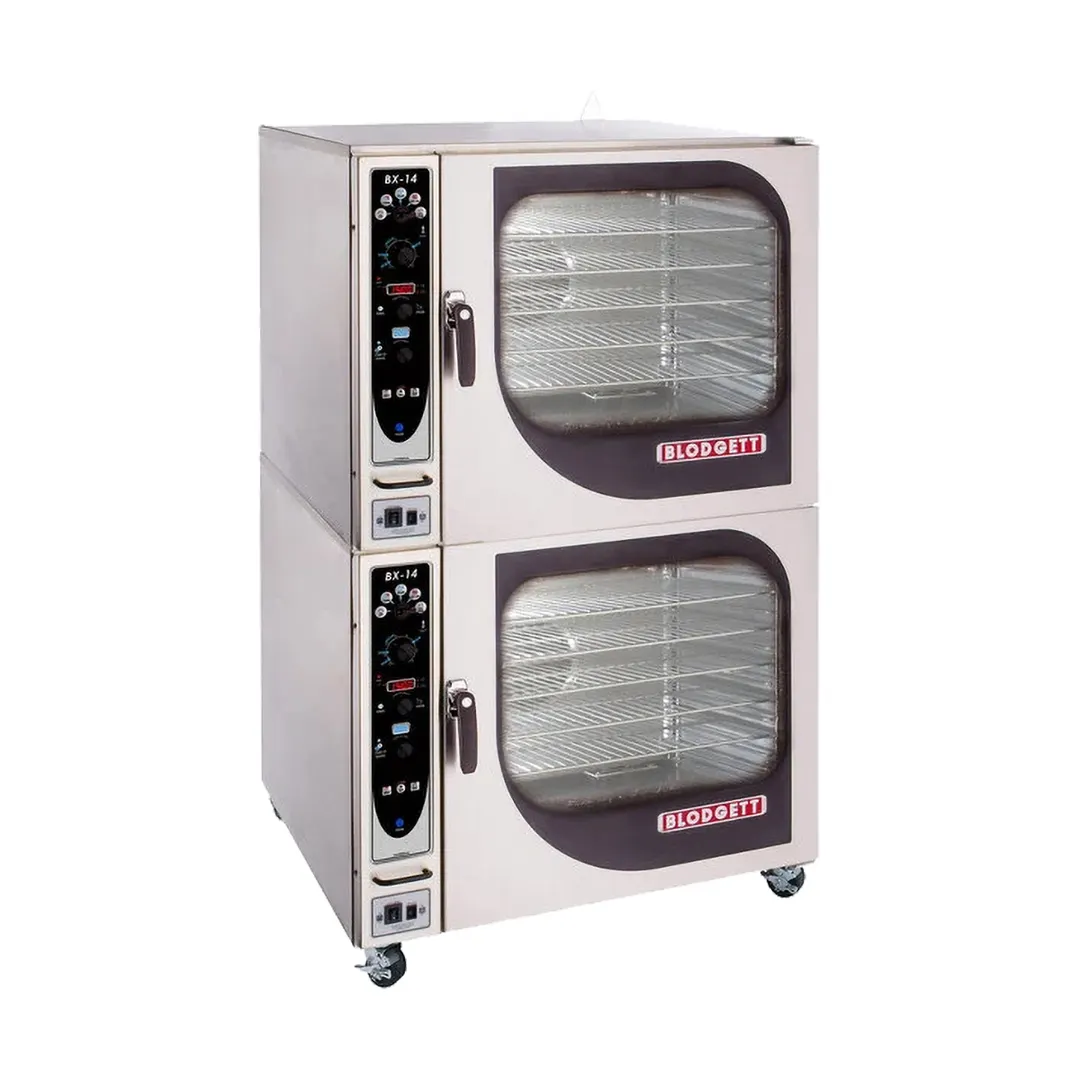 Blodgett BX-14G DBL Full Size Double Stacked 14 Pan Gas Combi Oven w/ Manual Controls, Boilerless, 130.000 BTU