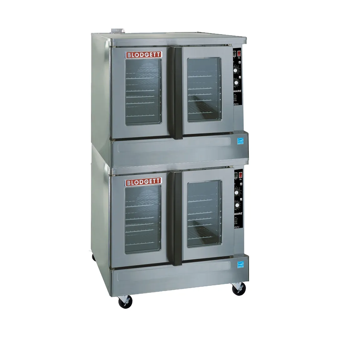 Blodgett ZEPH-200-G-ES DBL Zephaire Double Deck Full Size Gas Convection Oven w/ Bakery Depth, 100.000 BTU 