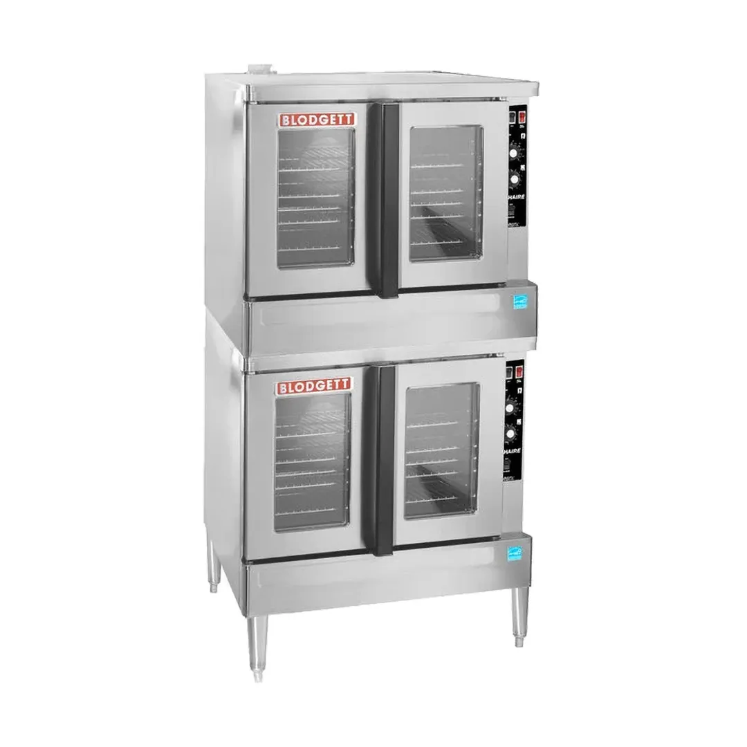 Blodgett ZEPH-200-G-ES DBL Zephaire Double Deck Full Size Gas Convection Oven w/ Bakery Depth, 100.000 BTU 