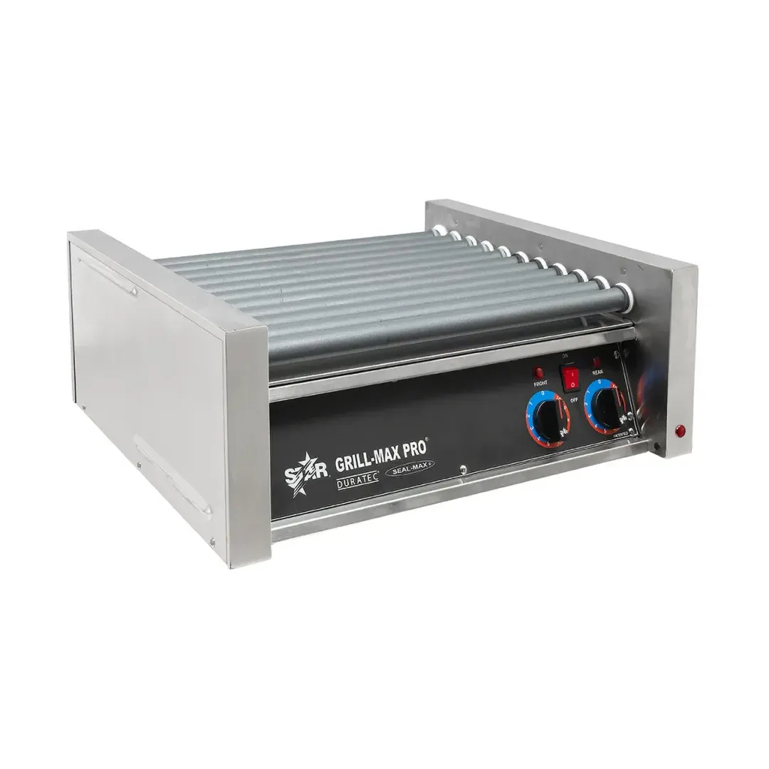 Star 30SCF Grill-Max Pro® Flat Hot Dog Grill, 30 Hot Dogs, Duratec Rollers, Analog Control
