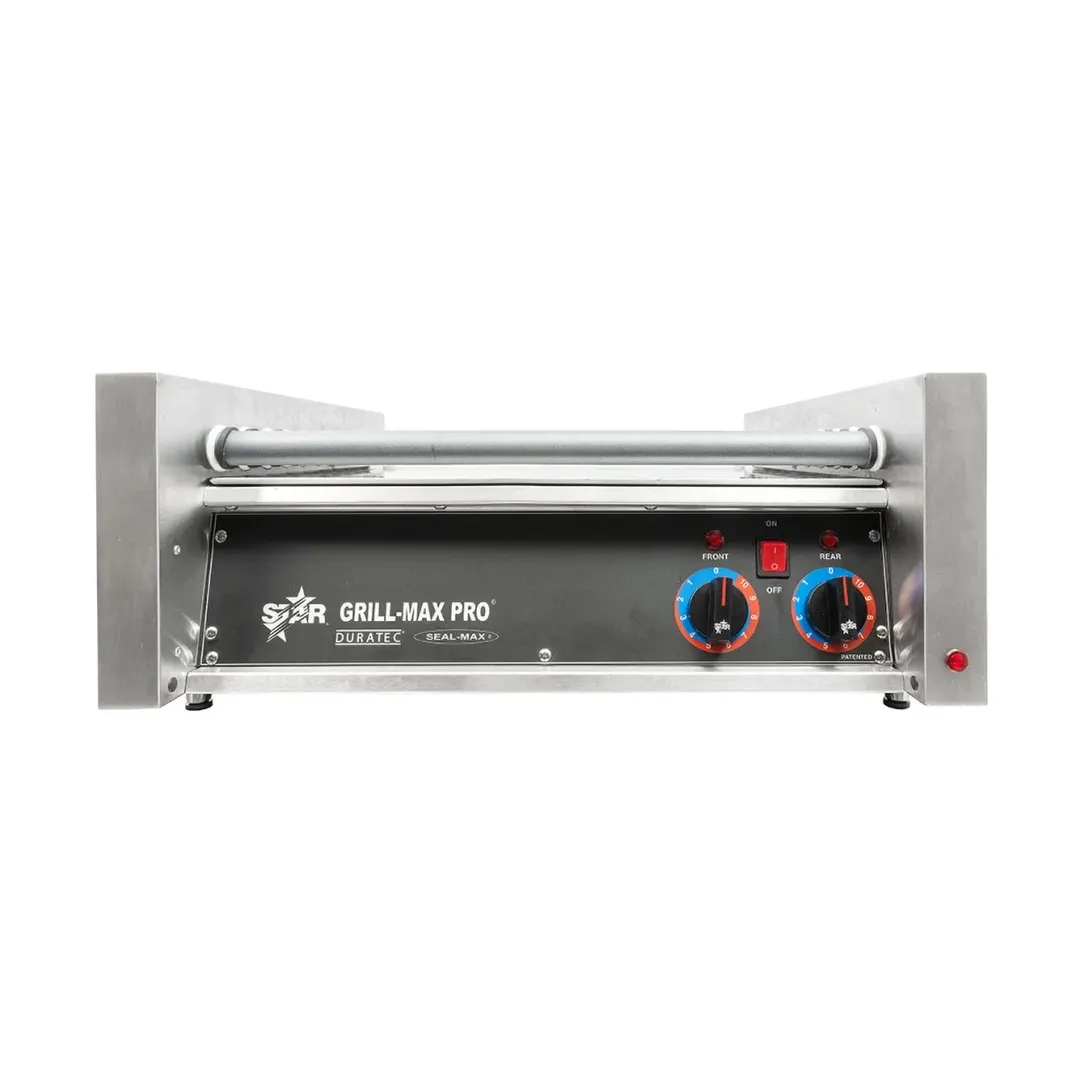 Star 30SCF Grill-Max Pro® Flat Hot Dog Grill, 30 Hot Dogs, Duratec Rollers, Analog Control