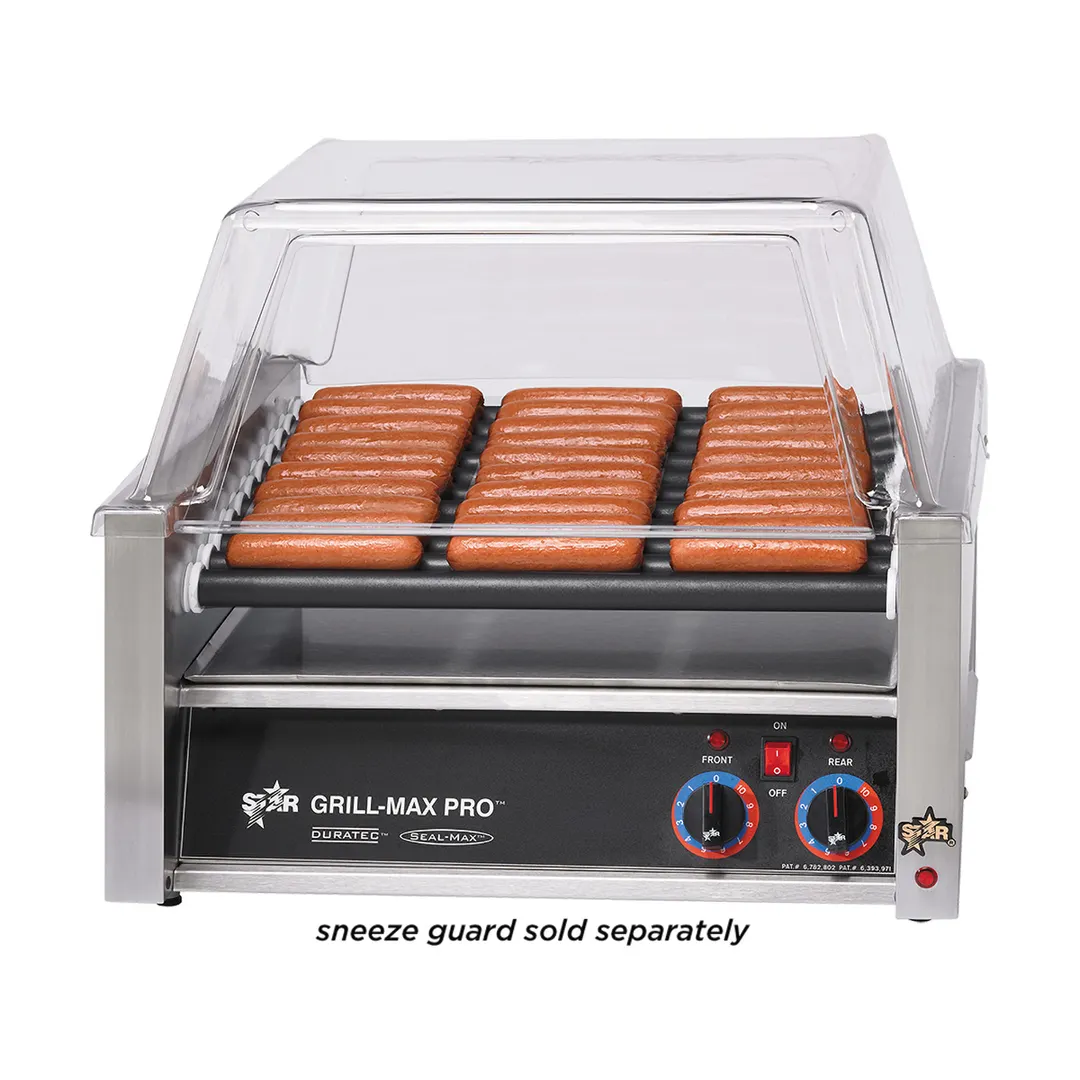 Star 30ST Grill-Max® Hot Dog Grill, 30 Dogs, Staltek Rollers, Stadium Seating, Analog Control