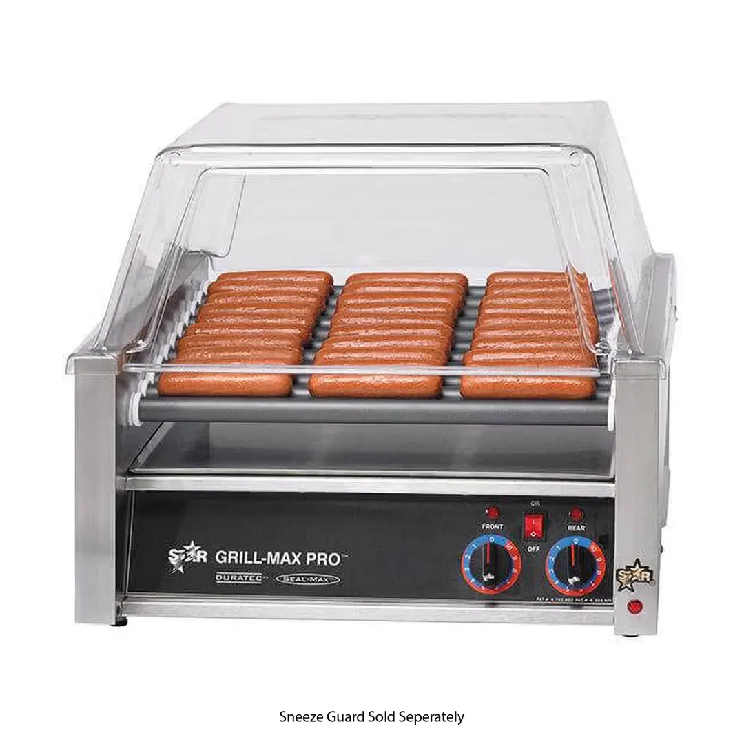 Star 45ST Grill-Max® Hot Dog Grill, 45 Dogs, Staltek Rollers, Stadium Seating, Analog Control