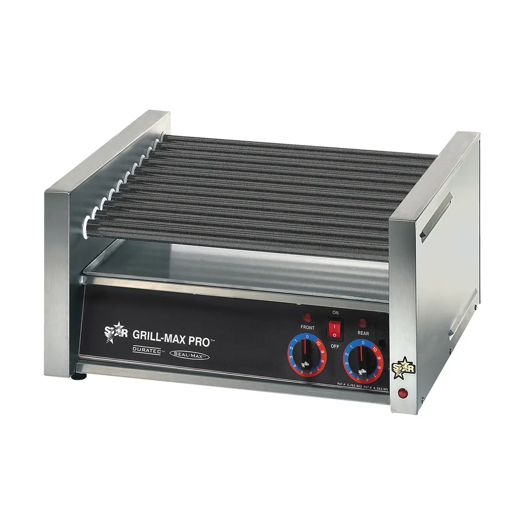 Star 50ST Grill-Max® Hot Dog Grill, 50 Dogs, Staltek Rollers, Stadium Seating, Analog Control