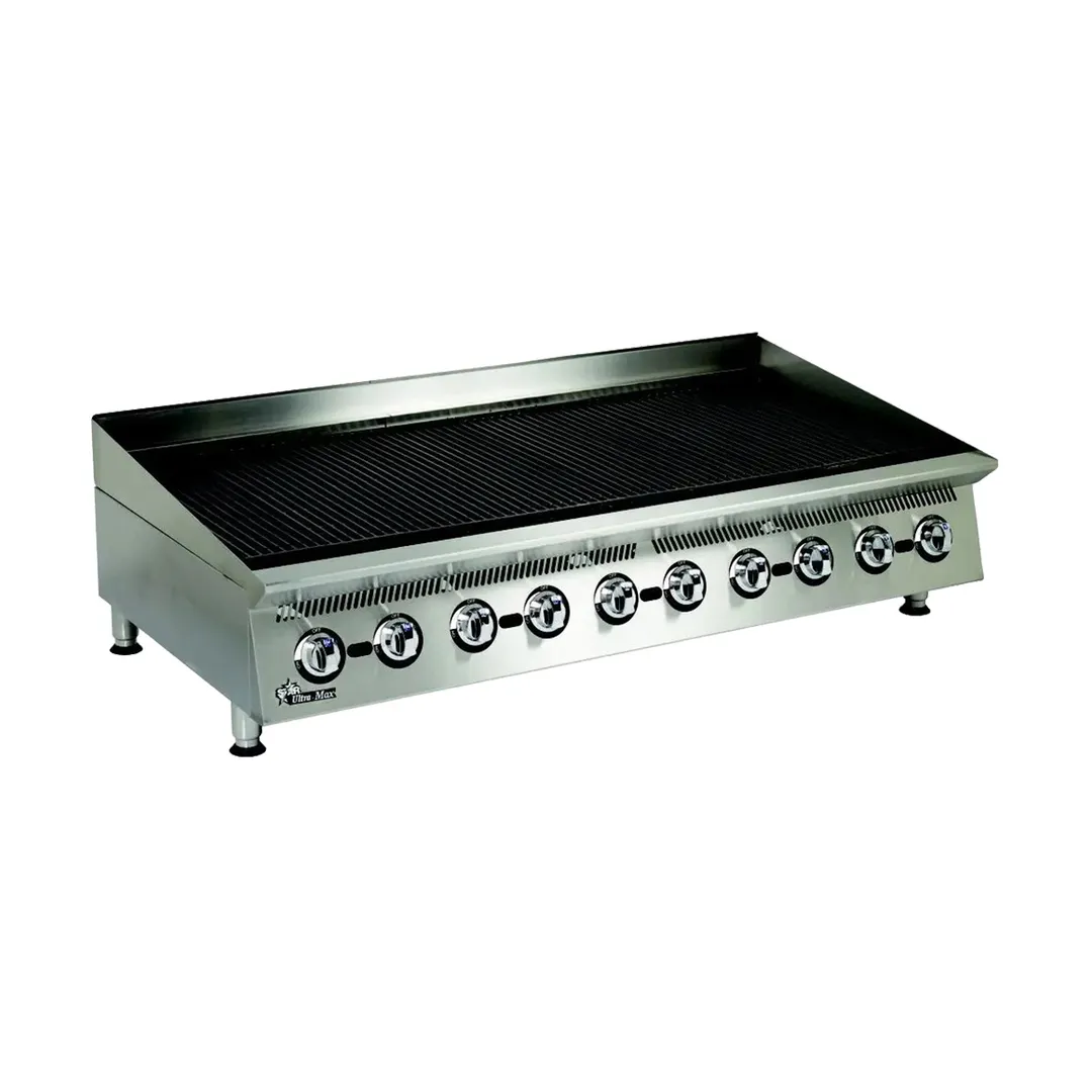 Star 8060CBB Ultra-Max® 60" Countertop Gas Lava Rock Charbroiler with (10) Burners, 200.000 BTU