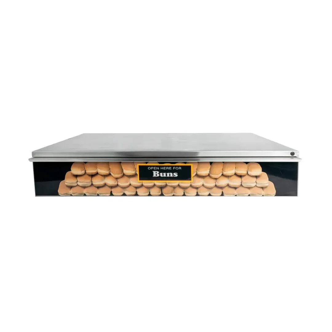 Star SS50BB Grill-Max® Hot Dog Bun Box, 64-Bun Capacity, Removable Stainless Steel Pans