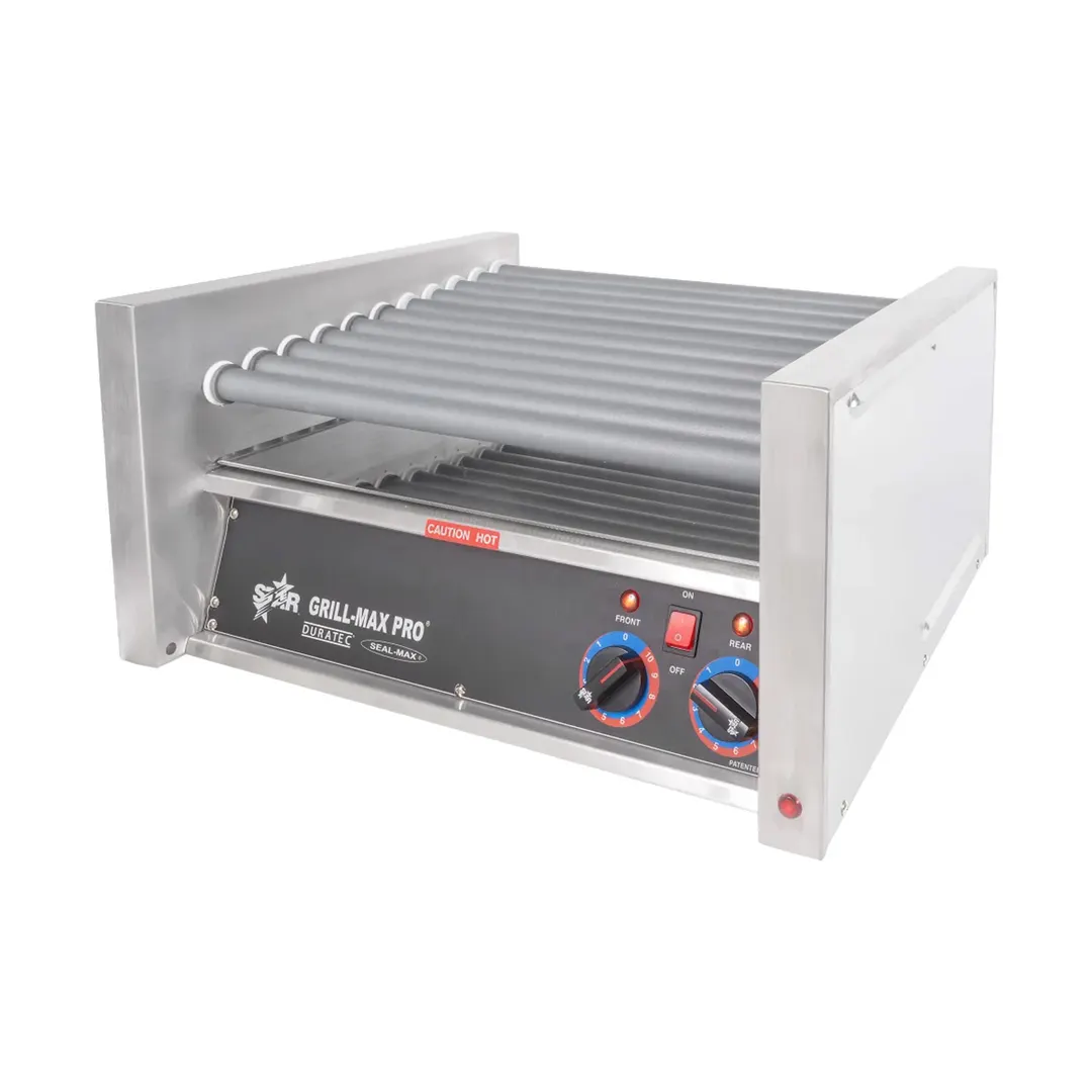 Star 30SC Grill-Max® Hot Dog Grill, 30 Dogs, Duratec Rollers, Stadium Seating, Analog Control