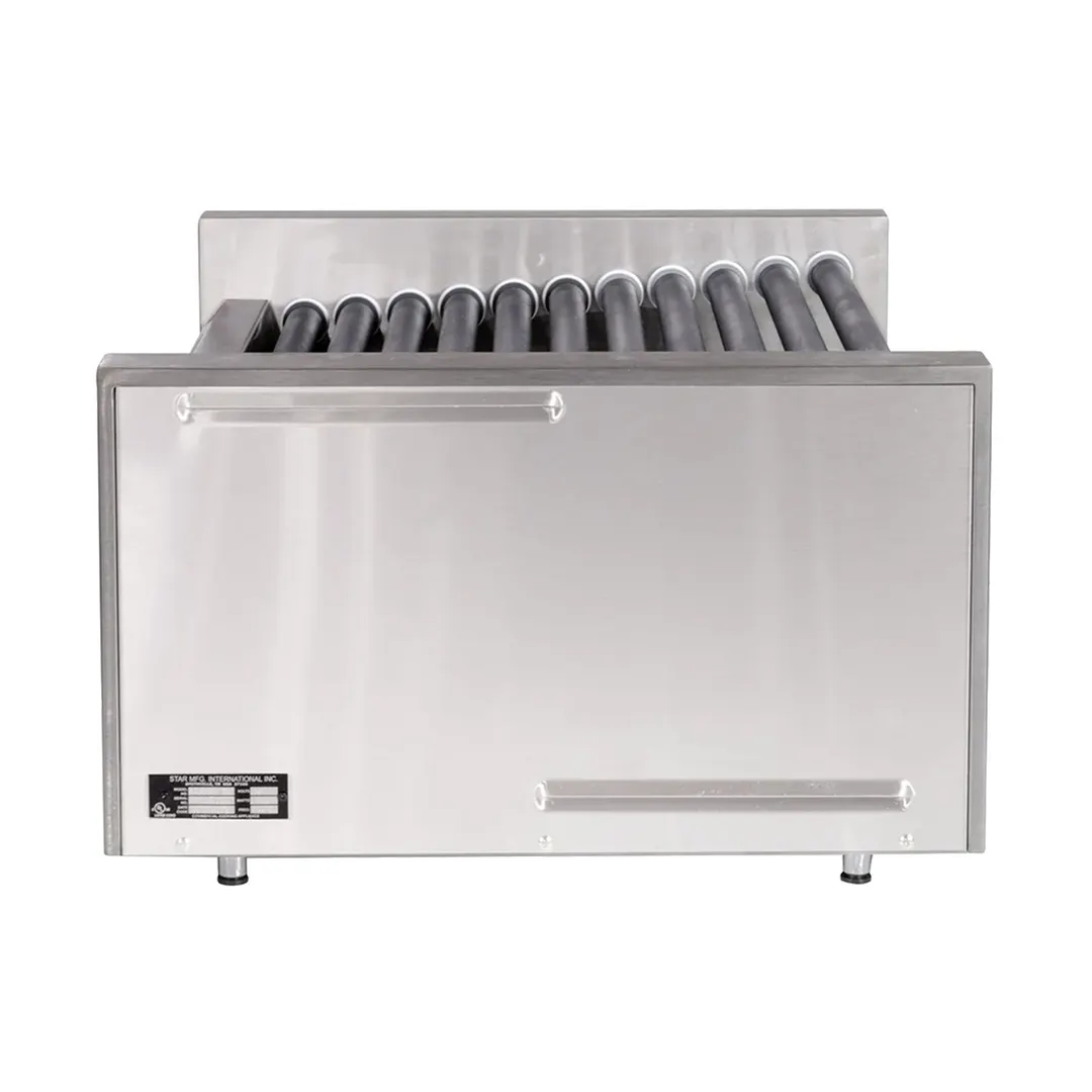 Star 30SCBD Grill-Max® Hot Dog Grill, 30 Hot Dogs & 32 Buns, Duratec Rollers, Analog Control
