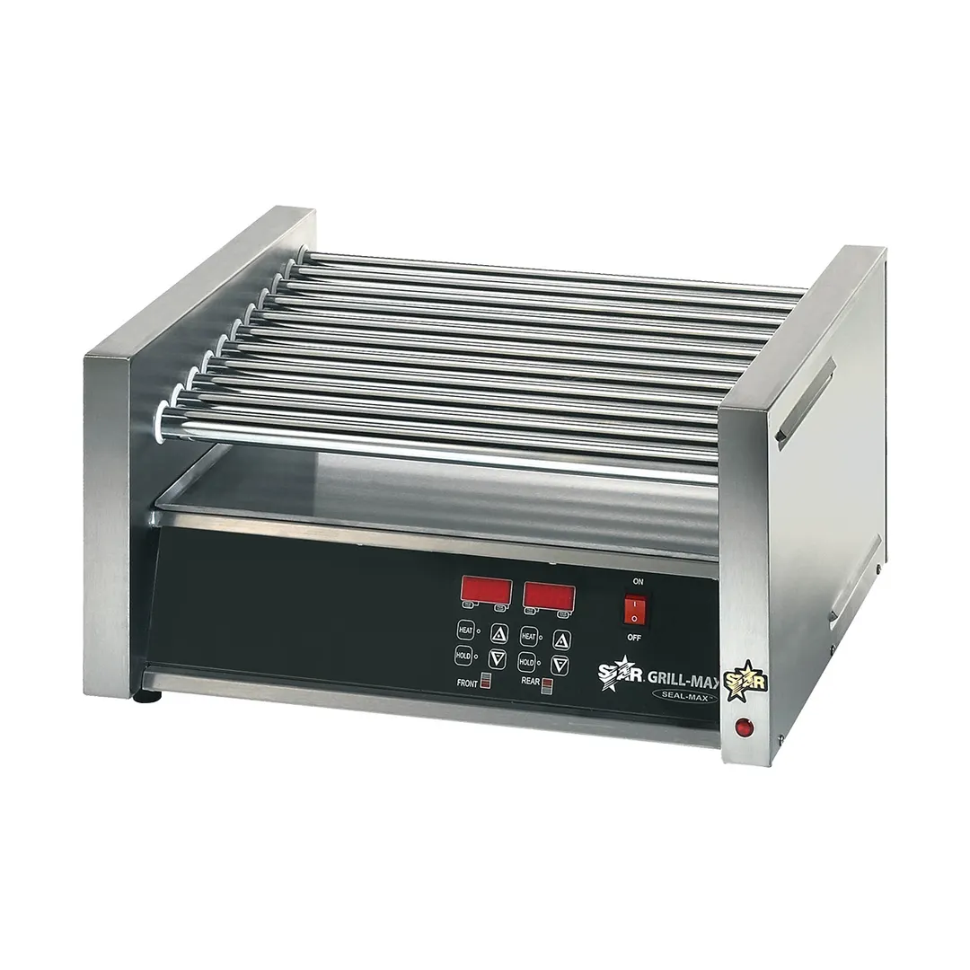 Star 30SCE Grill-Max® Hot Dog Grill, 30 Hot Dogs, Duratec Non-Stick Rollers, Electronic Control