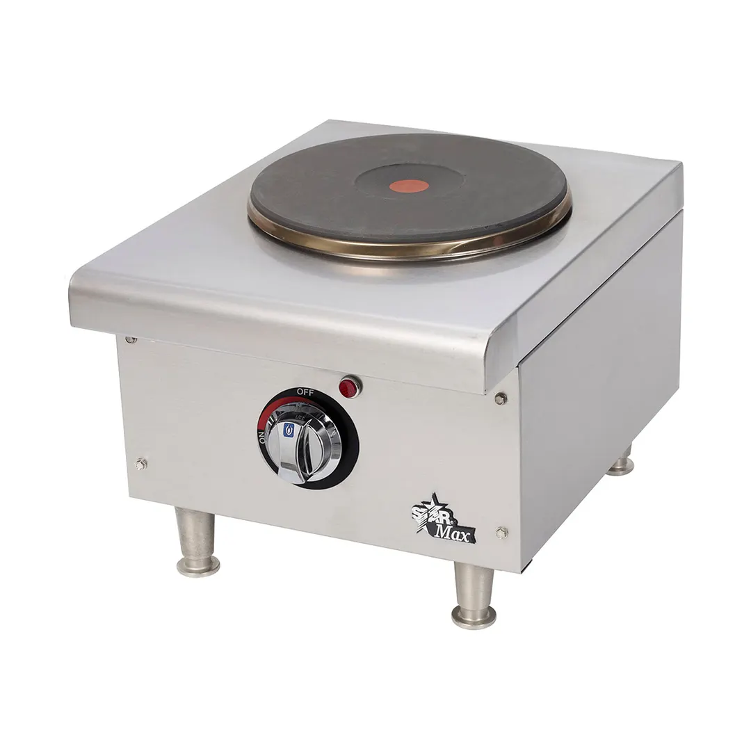Star 501FF 12" Electric Countertop Hotplate w/ (1) Solid Burner & Infinite Controls - 208/240v