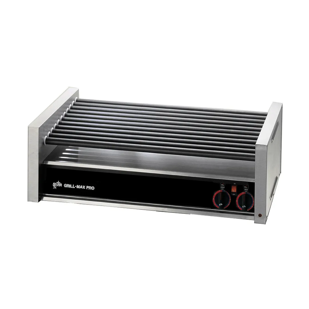 Star 50C Grill-Max® Hot Dog Grill, 50 Hot Dogs, Chrome Rollers, Stadium Seating, Analog Control