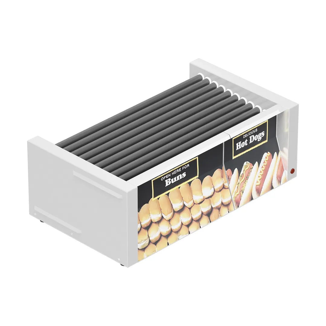 Star 50SCBDE (Quick Ship) Hot Dog Grill, 50 Dogs & 48 Buns, Duratec Rollers, Electronic Control