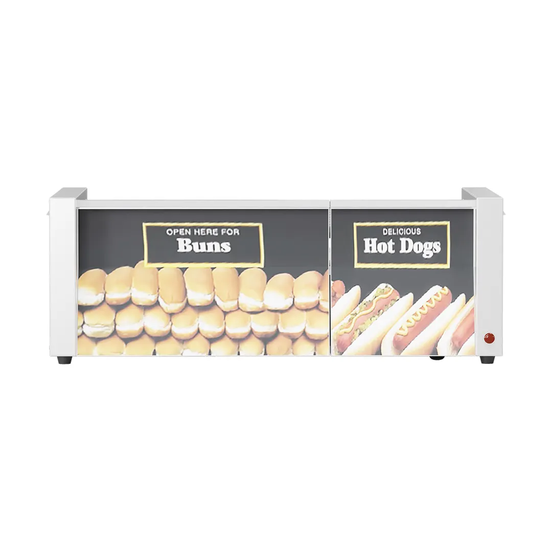 Star 50SCBDE (Quick Ship) Hot Dog Grill, 50 Dogs & 48 Buns, Duratec Rollers, Electronic Control
