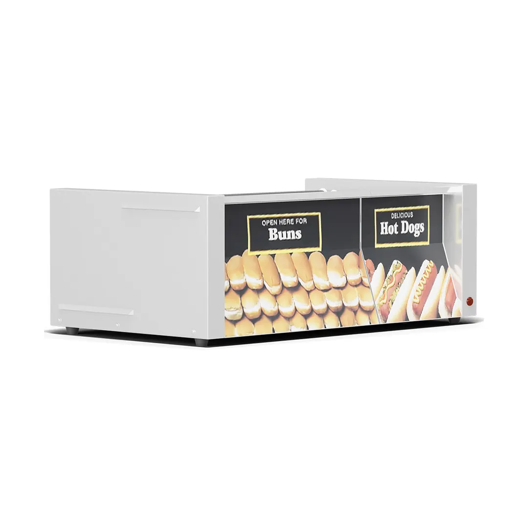 Star 50SCBDE (Quick Ship) Hot Dog Grill, 50 Dogs & 48 Buns, Duratec Rollers, Electronic Control