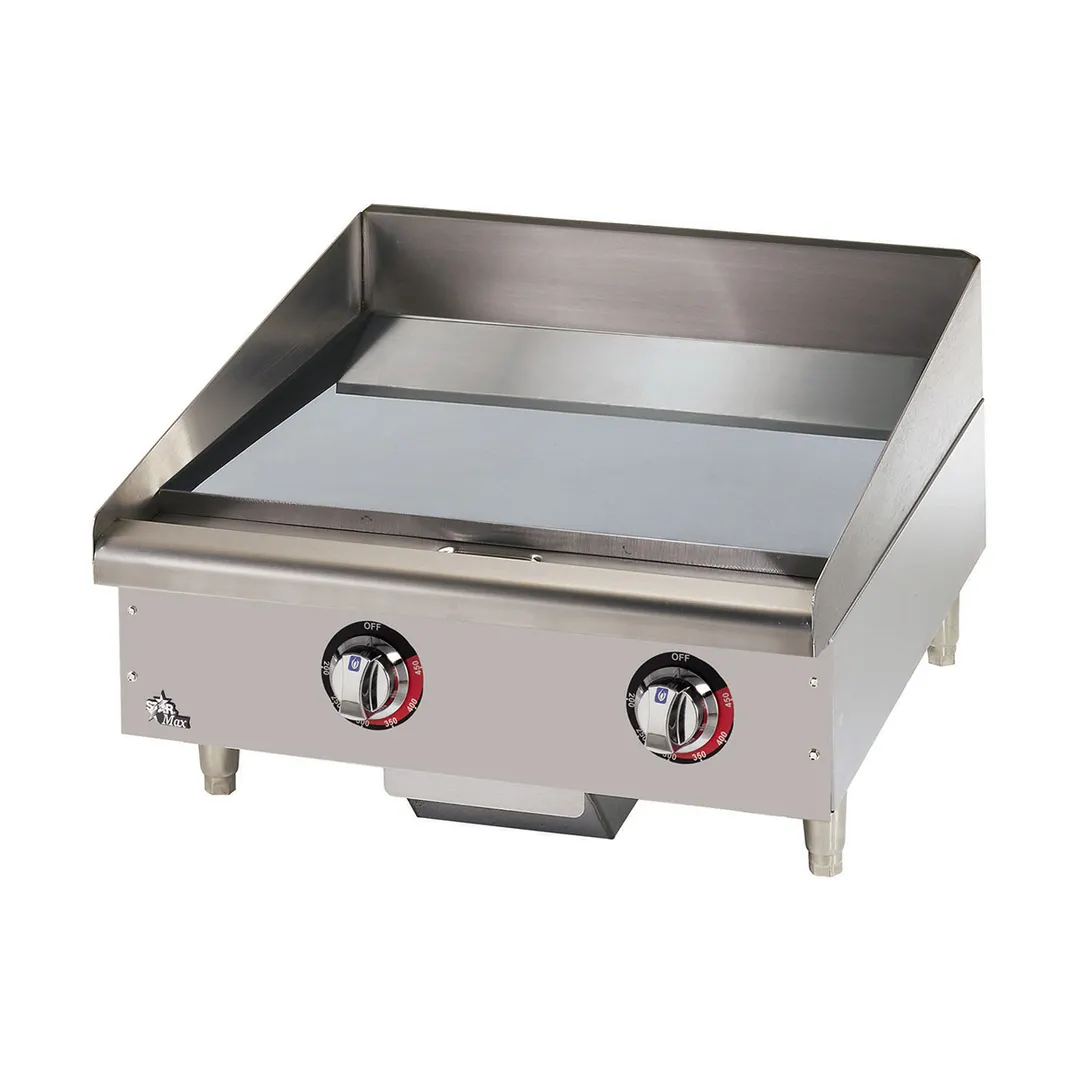 Star 524CHSF 24" Countertop Electric Griddle with Chrome Plate & Thermostatic Controls, 24" x 20.75"