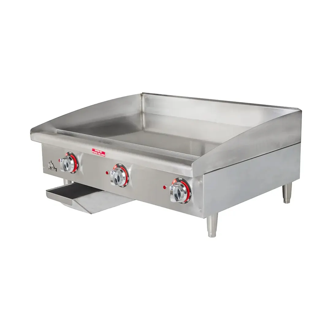 Star 536TGF 36" Countertop Electric Griddle with Steel Plate & Thermostatic Controls, 36" x 20.75"