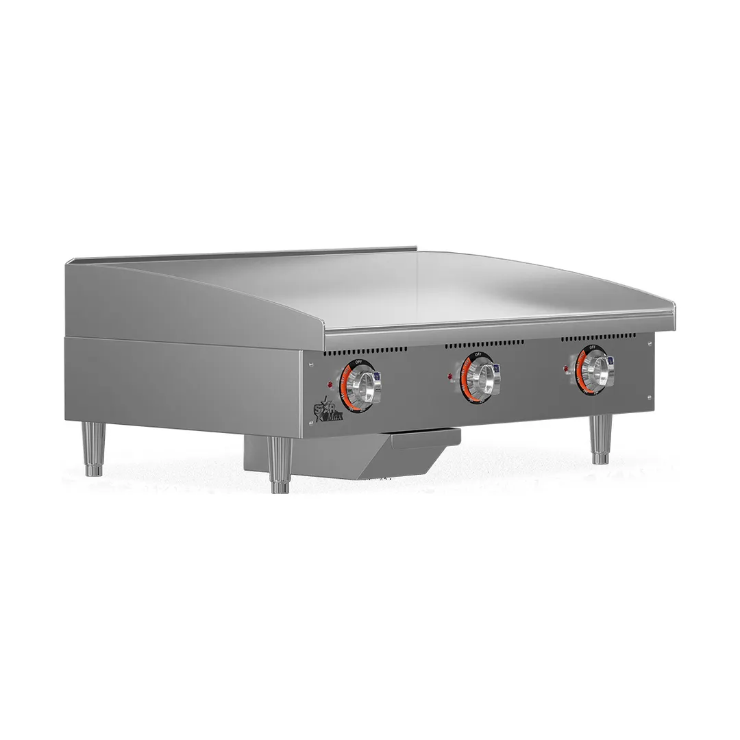 Star 536TGF 36" Countertop Electric Griddle with Steel Plate & Thermostatic Controls, 36" x 20.75"