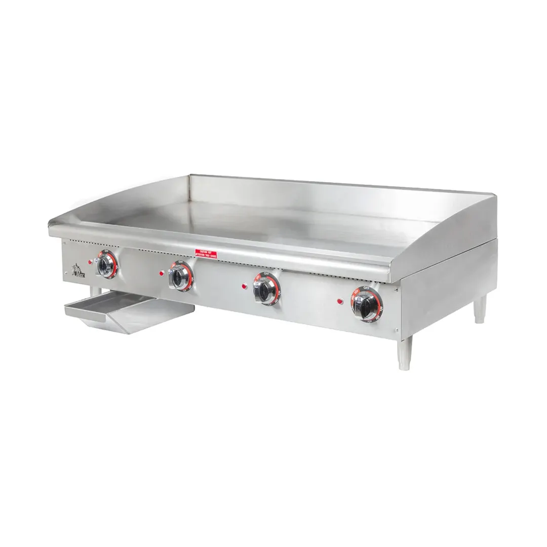 Star 548TGF 48" Countertop Electric Griddle with Steel Plate & Thermostatic Controls, 48" x 20.75"
