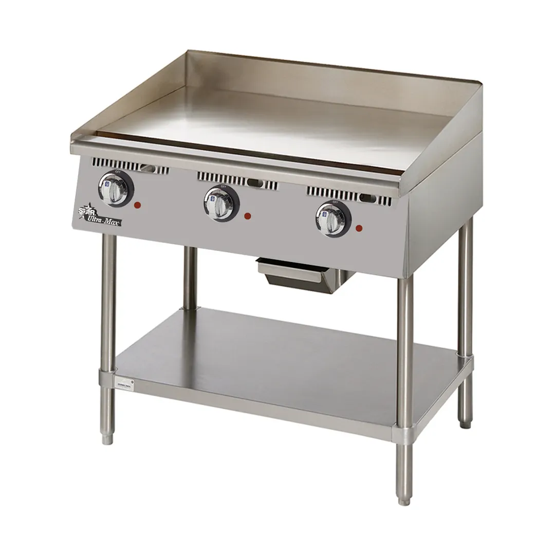 Star 736TA 36" Countertop Electric Griddle with Steel Plate & Thermostatic Controls, 36" x 24"
