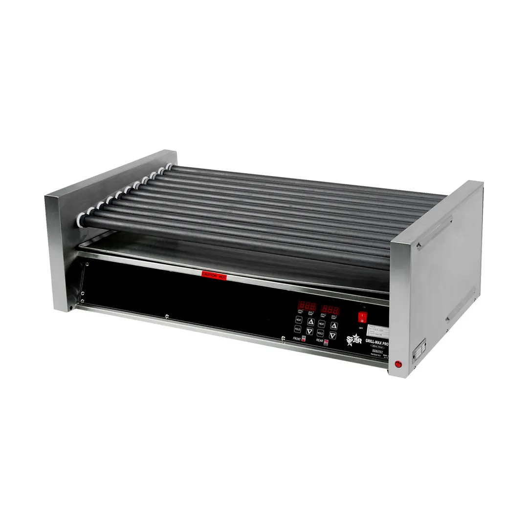 Star 75STE Grill-Max® Hot Dog Grill, 75 Hot Dogs, Staltek Non-Stick Rollers, Electronic Control