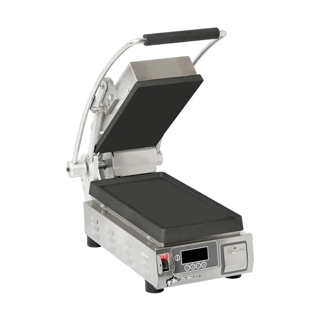 Star PST7IEA-120V Single Cast Iron Sandwich Grill with Smooth Plates, Electronic Controls - 120V