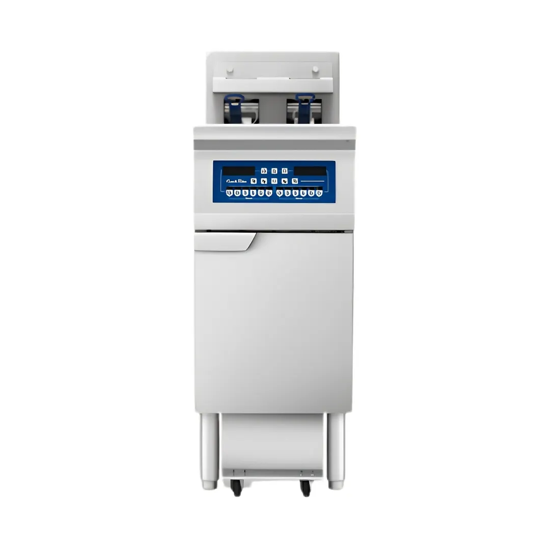 Atosa USA AEFF-50-1T Multiple Battery Electric Fryer Without Basket Lifts, Floor Model - Split Pot