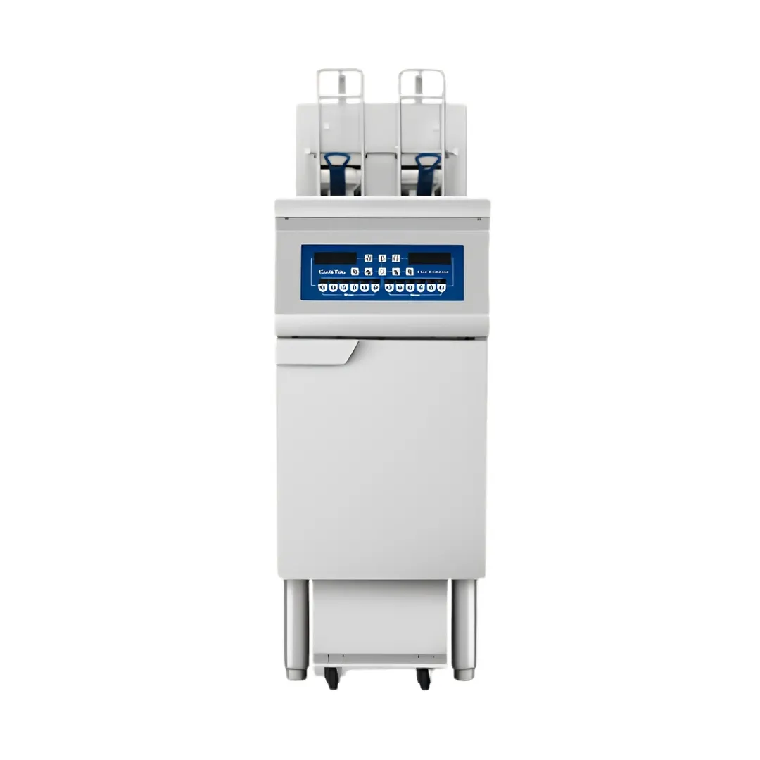 Atosa USA AEFF-50-1TB Multiple Battery Electric Fryer With Basket Lifts, Floor Model - Split Pot