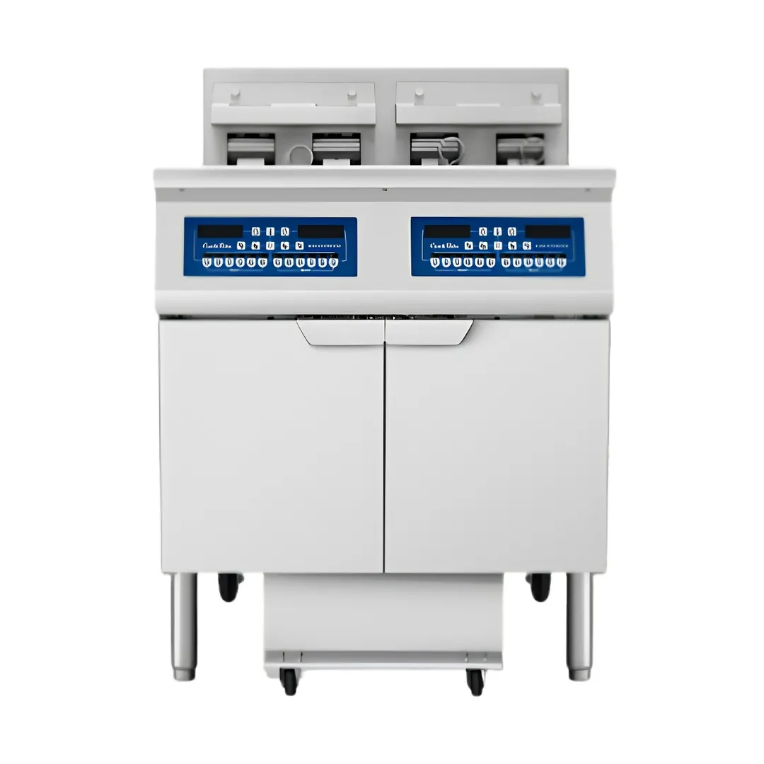 Atosa USA AEFF-50-2T Multiple Battery Electric Fryer Without Basket Lifts, Floor Model - Combo Pot
