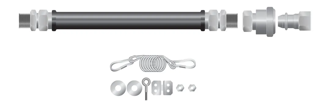 Bakers Pride MGC-75 Gas Connector Hose Kit / Assembly