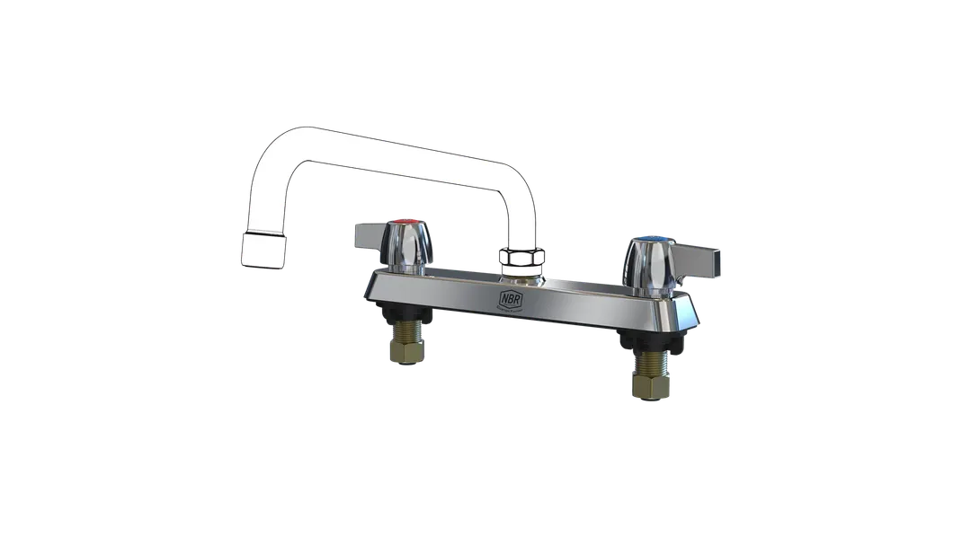 NBR Equipment P3D8 Deck Mount Faucet