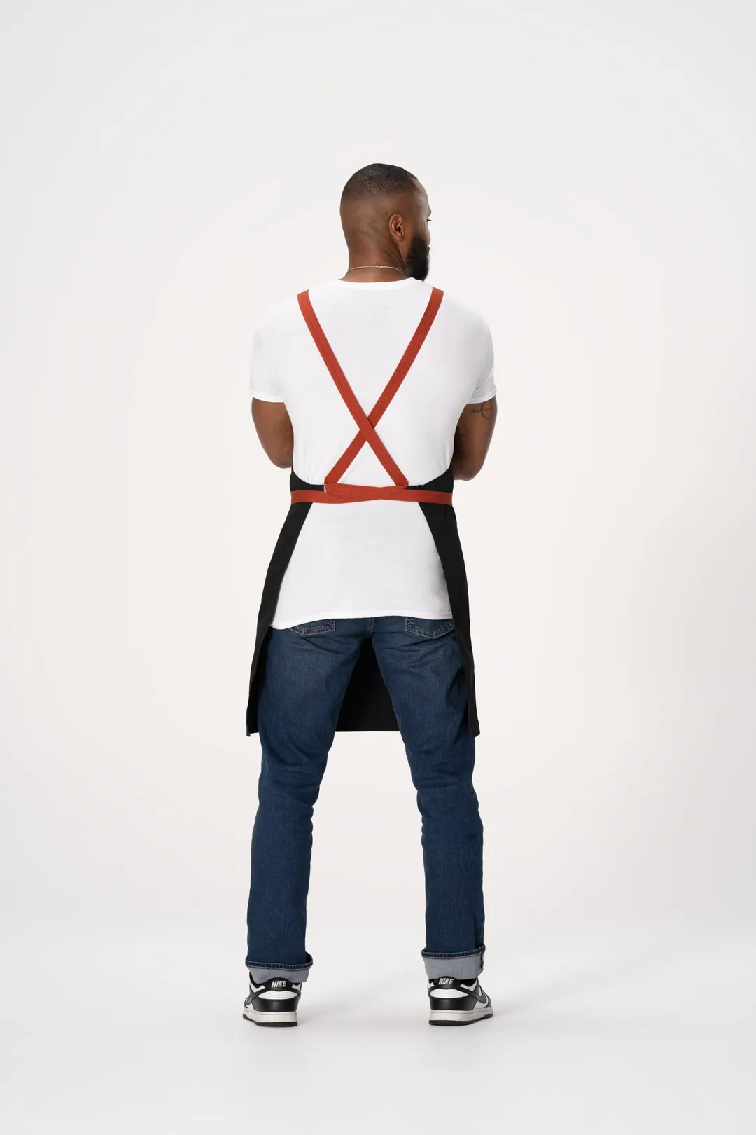 Chef Works ABS04-BLK-0 Bib Apron, Black, Adjustable Strap, 2 Hip Pockets, 31"L x 32"W, Poly/Cotton