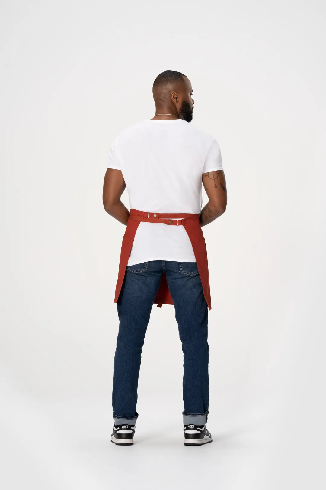 Chef Works AHS02-RUS-0 Lockharte Bistro Waist Apron, 17"-19" Length, 30"-35" Width, Rust, Poly/Cotton