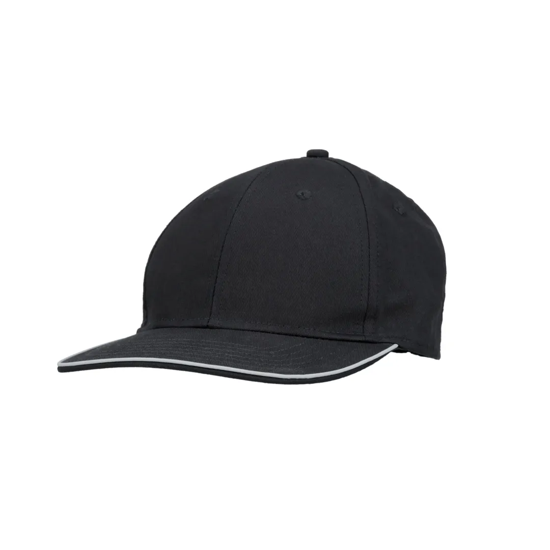Chef Works BCCG-BLK-0 Unisex Black Chef Coat, 100% Polyester, Baseball Cap Style