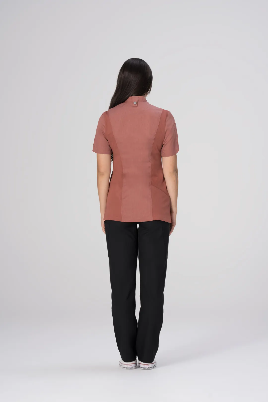Chef Works BCWSZ006-BRI-2XL Women's Springfield Chef Coat, Brick, 2XL, 65% Polyester 35% Cotton