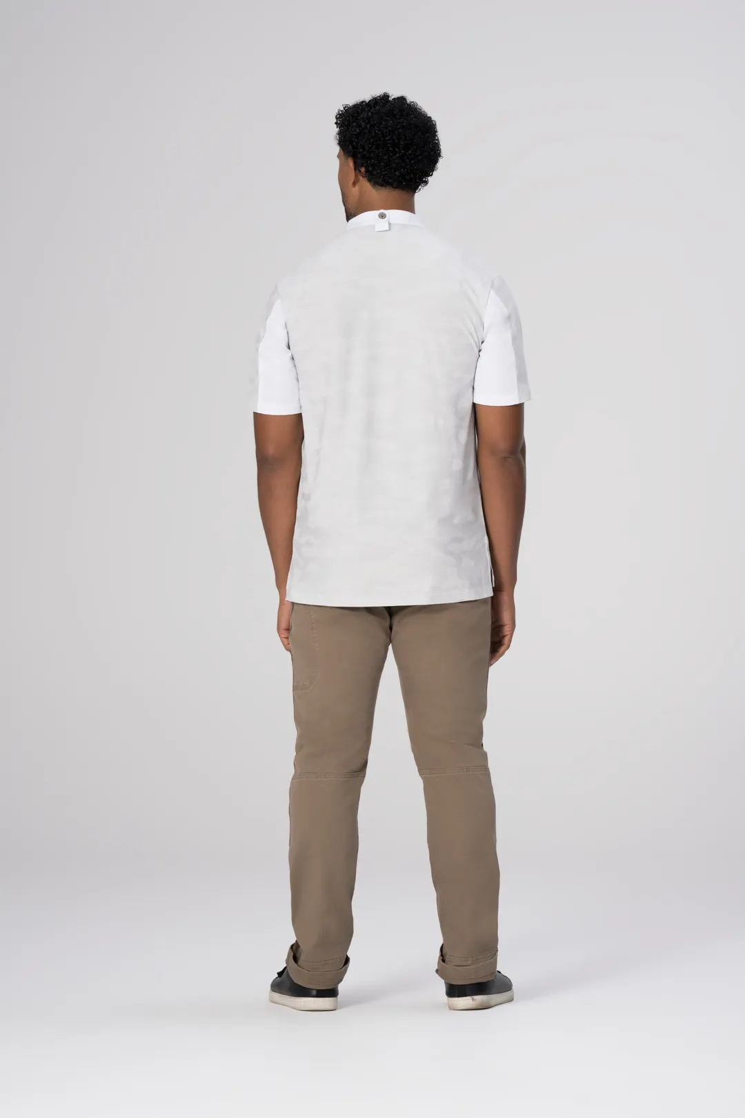 Chef Works CBN02-WHT-6XL Mojave Short Sleeve Chef Coat, Men's, White, 6XLarge, Poly/Cotton
