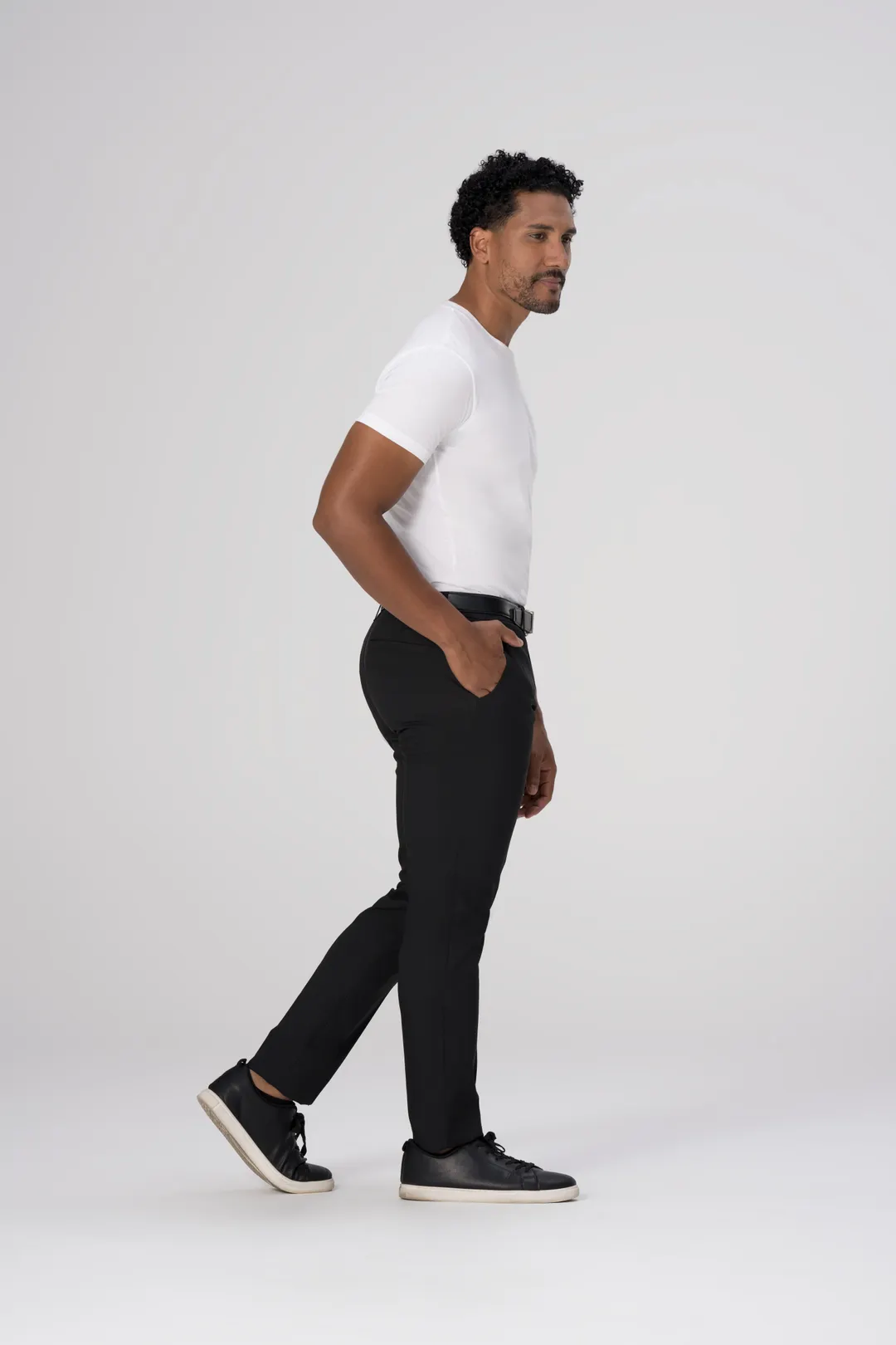 Chef Works PEC04-BLK-48 Black Chef Pants, Men's, 48", 100% Recycled Polyester