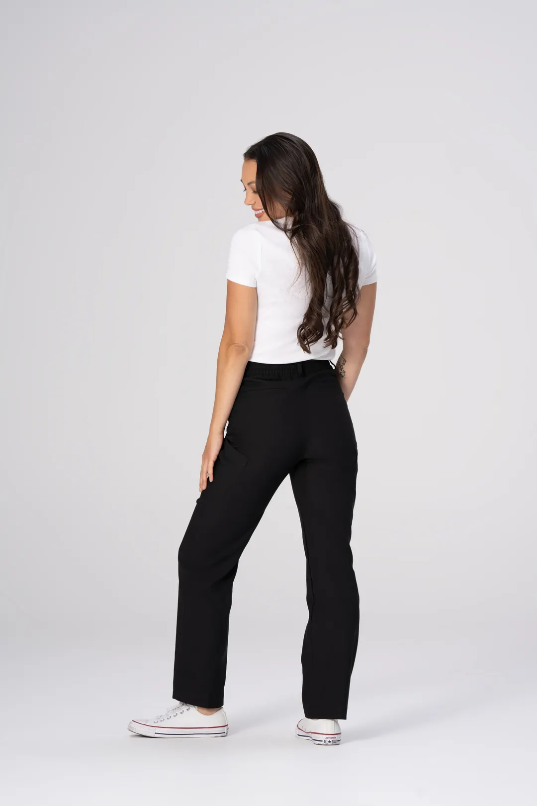 Chef Works PEC05W-BLK-3XL Women's Eaze Cargo Pants, Black, 2XLarge, 100% Recycled Polyester