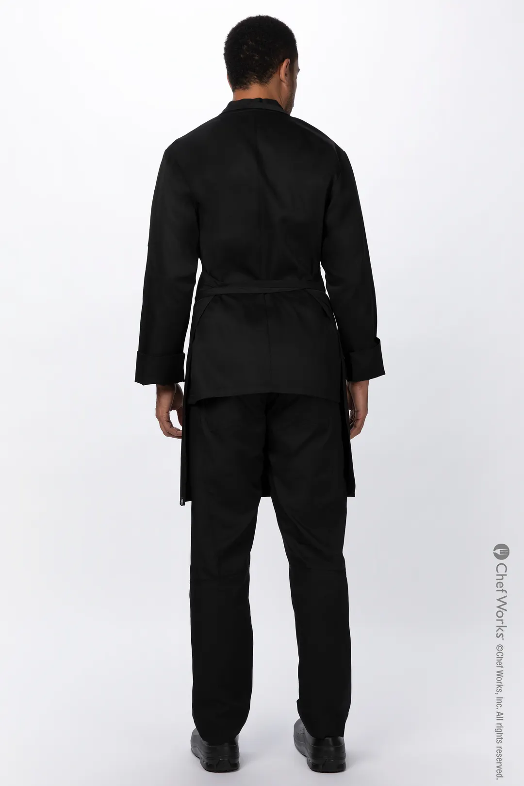 Chef Works REAPK-BLK-0 Bib Apron, 33-1/2" L x 27½" W, 65/35 Recycled Poly/Cotton, Black