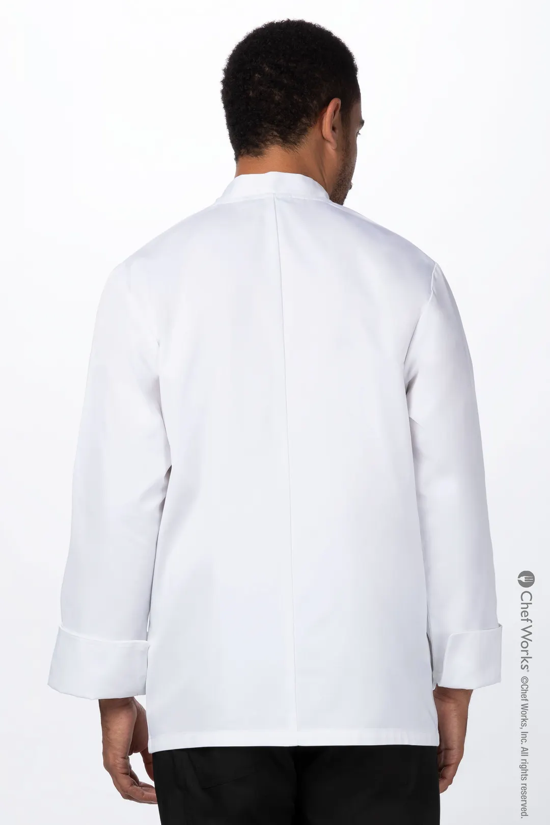 Chef Works REWCCW-WHT-XS White Double-Breasted Chef Coat, Unisex, Long Sleeve, XSmall