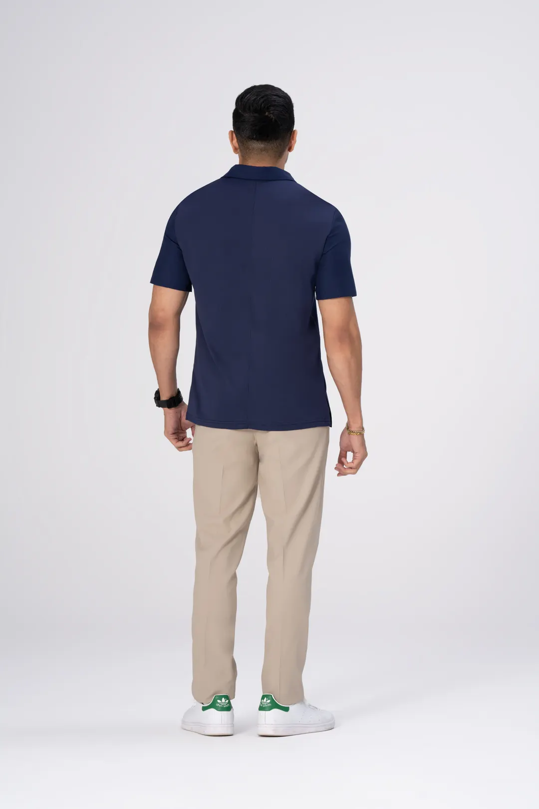Chef Works SBU01-NAV-L Work Shirt, Navy Large, 65% Polyester/2% Elastane, Short Sleeve