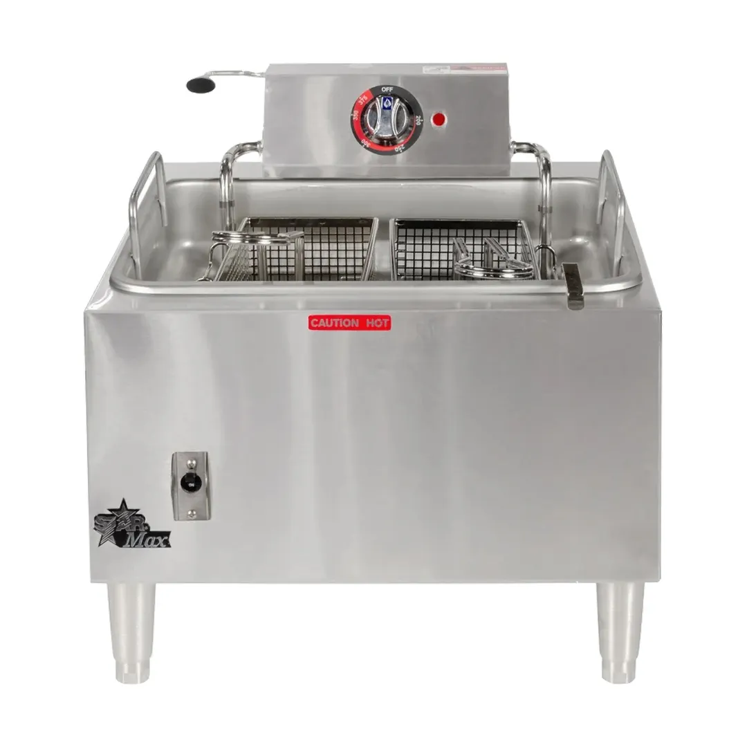 Star 301HLF Star-Max Full Pot Countertop Electric Fryer w/ 15 lbs Capacity, Twin Baskets