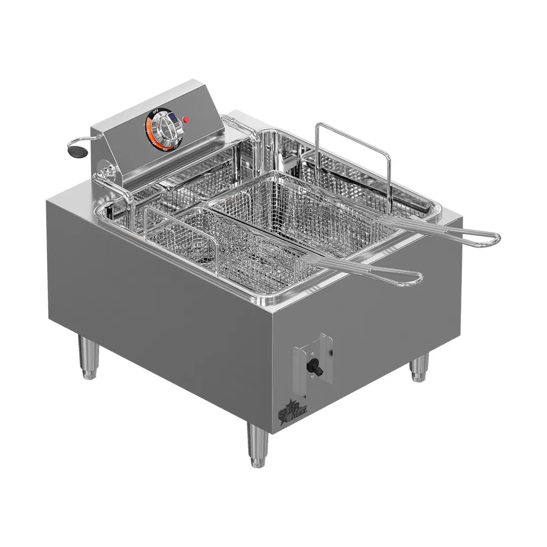Star 301HLF Star-Max Full Pot Countertop Electric Fryer w/ 15 lbs Capacity, Twin Baskets