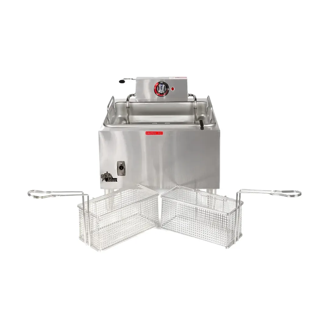 Star 301HLF Star-Max Full Pot Countertop Electric Fryer w/ 15 lbs Capacity, Twin Baskets
