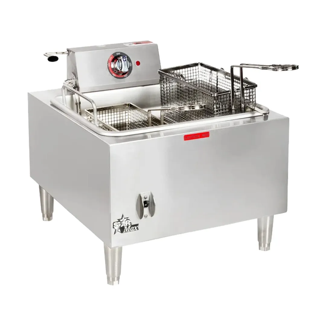 Star 301HLF Star-Max Full Pot Countertop Electric Fryer w/ 15 lbs Capacity, Twin Baskets