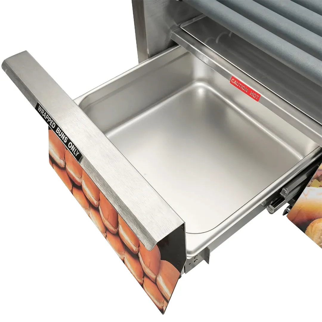 Star 30SCBDE Grill-Max® Hot Dog Grill, 30 Dogs & 32 Buns, Duratec Rollers, Electronic Control