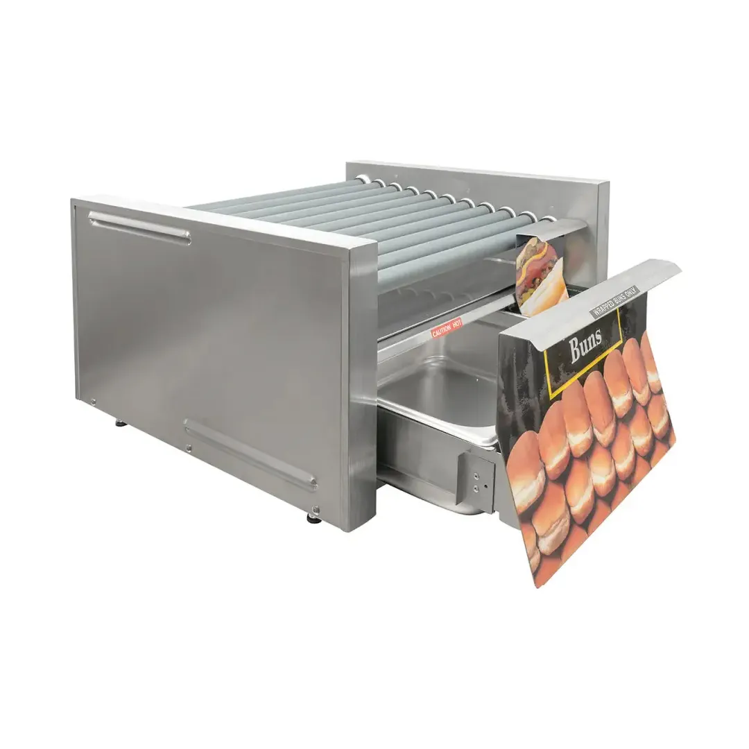 Star 30SCBDE Grill-Max® Hot Dog Grill, 30 Dogs & 32 Buns, Duratec Rollers, Electronic Control