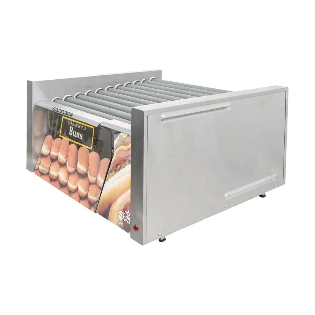 Star 30SCBDE Grill-Max® Hot Dog Grill, 30 Dogs & 32 Buns, Duratec Rollers, Electronic Control