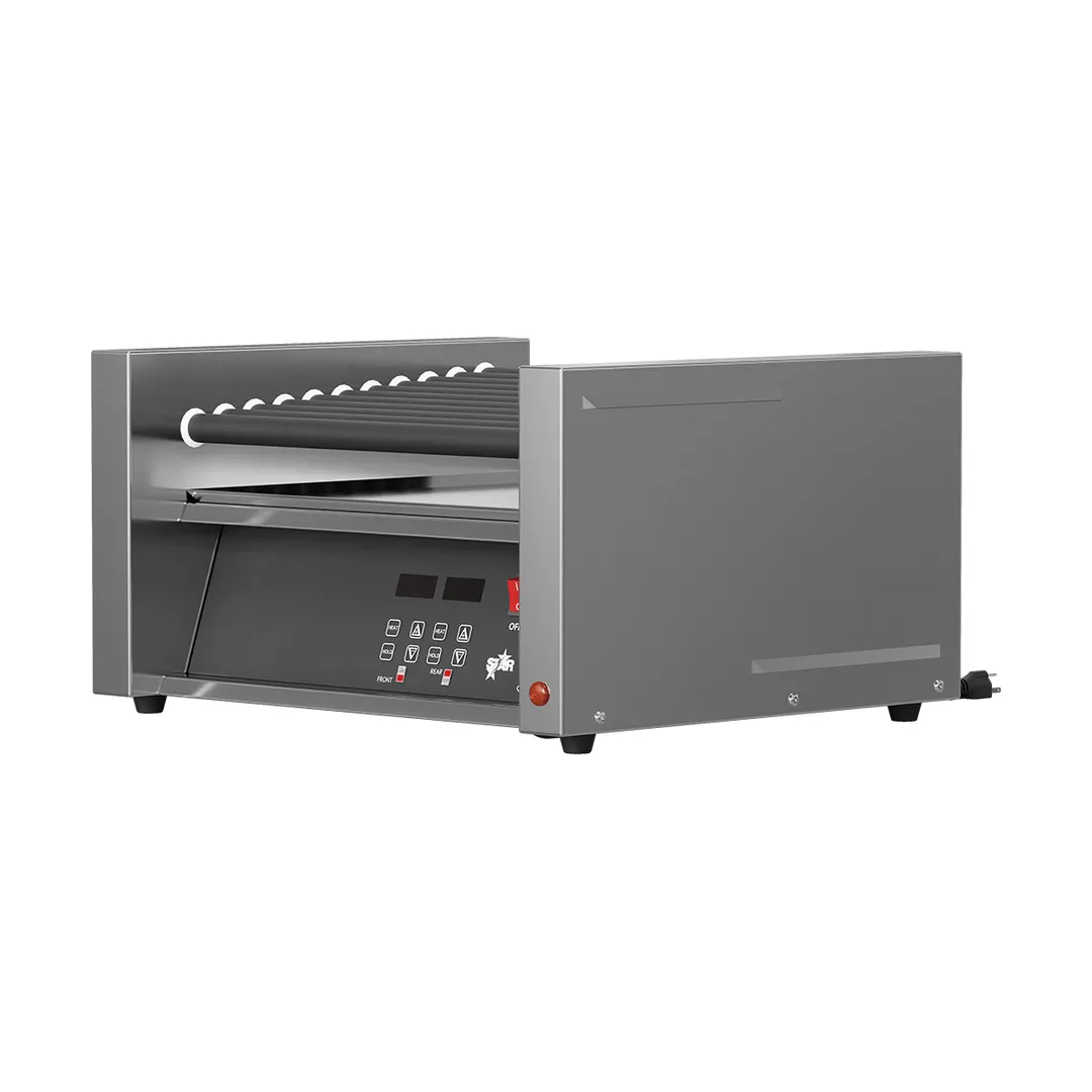 Star 30SCE Grill-Max® Hot Dog Grill, 30 Hot Dogs, Duratec Non-Stick Rollers, Electronic Control