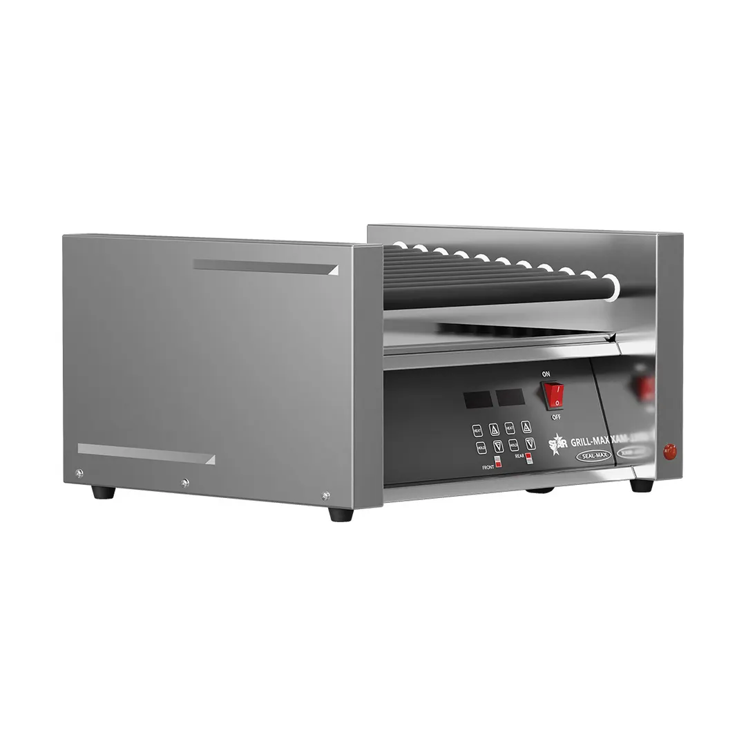 Star 30SCE Grill-Max® Hot Dog Grill, 30 Hot Dogs, Duratec Non-Stick Rollers, Electronic Control