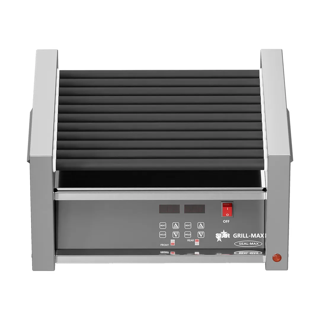 Star 30SCE Grill-Max® Hot Dog Grill, 30 Hot Dogs, Duratec Non-Stick Rollers, Electronic Control